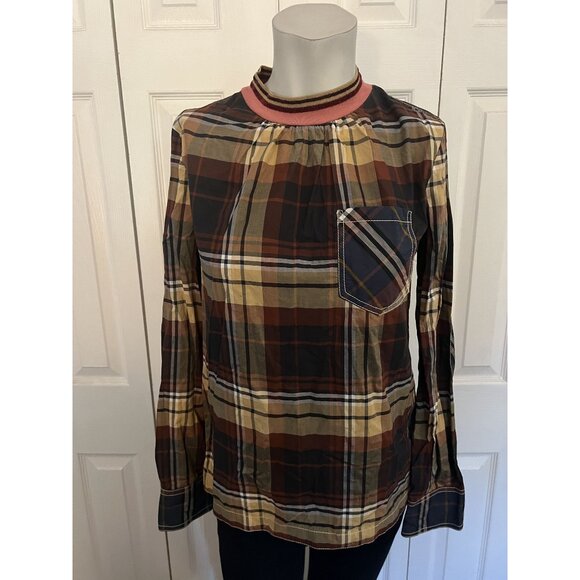 Land of Distraction Multicolor Flannel Pattern Print Shirt Size 2 - Picture 1 of 6
